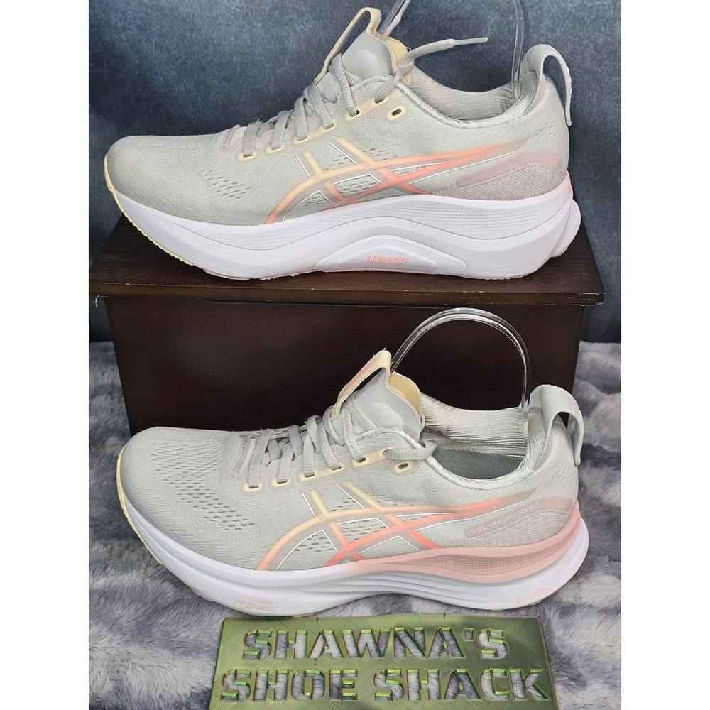 EUC Asics Gel-Kayano 30 Running Shoes Grey Pink Stability Women Size 8.5